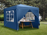 2 x 2m Two Doors & Two Windows Practical Waterproof Right-Angle Folding Tent Blue 50301898