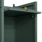 Modern Three-tier Glass Door Cabinet with Featuring Four-tier Storage, for Entryway Living Room W757P241565