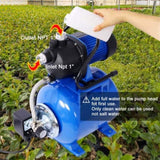 ZUN 1.6HP Shallow Well Pump with Pressure Tank,garden water pump, Irrigation Pump,Automatic Water W46562965