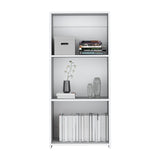 Bookcase 47" H, 3 shelves, White B097P250874