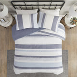 King/Cal King 3 Piece Jacquard Duvet Cover Set B03597366
