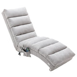 ZUN COOLMORE Linen Chaise Lounge Indoor Chair, Modern Long Lounger for Office or Living Room W39539625