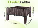 Raised Garden Bed Planter Box, 3 Size Options Self-Watering Elevated Garden Bed, Lightweight PP 52277315