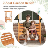 2-in-1 Multifunctional Garden Arch Bench - 39x15.5 Seat Size, 660 lbs Capacity, Fir Wood with 83665521