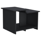 Weman 23.6" W Coffee Table with Open Shelf Living Room, Home Office Storage Black B070P254774