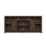 ZUN 74 inch TV Stand Console for TVs up to 85 inches, No Assembly Required, Whiskey Finish B108P160189