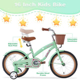 Multiple Colors,Girls Bike for 4-7 Years Old Kids,16 inch wheel , Training Wheels Included W1019P179143