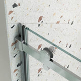 Glass shower door, sliding door, with 5/16" tempered glass and Polished Chrome finish 6074 W2122P167014