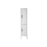Storage Bathroom Cabinet, 2-Door Bathroom High Cabinet, White 03996531