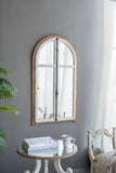 27.5" x 3" x 48" Arch Wood Wall Mirror W2078P153999