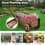 ZUN Wooden Wagon Planter Box 84769035