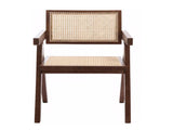 Modern Mid Century Dining Chair, Rattan Accent Chairs, Comfy Armchairs, Outdoor Wood Chairs with 35604800