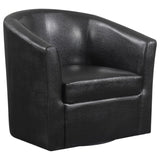 Dark Brown Swivel Armchair B062P145568