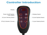 Vibration Massage Mat Neck Kneading Massager - 20 Nodes, 3 Massage Modes/Speeds, 9 42862387
