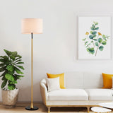 Floor Lamp Living Room with Beige Lampshade, Standing Lamp Tall Industrial Floor Lamp Reading W1592P188560