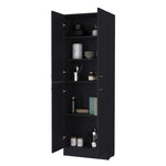 ZUN Cameron Pantry Cabinet with 4 doors and 5 hidden shelves B128P189935