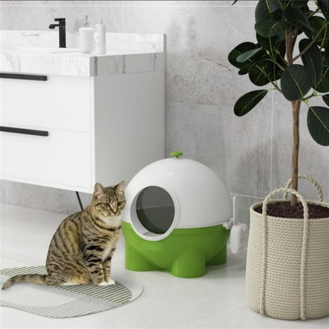 ZUN Cat Litter Box、Cat Litter Box Enclosure 56382277