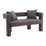 COOLMORE Modern Chenille Loveseat Sofa , Comfy Upholstered 2-Seater Sofa, Small Loveseat Accent W395P224842