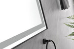 ZUN 72 in. W x 36 in. H LED Single Bathroom Vanity Mirror in Polished Crystal Bathroom Vanity LED Mirror W127253469