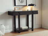 Entryway hallway Console Table with one drawer one shelf wooden leg frame handleless design B107P302102