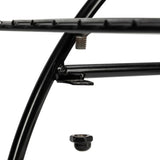 Paint With Handle Cart Shape 2 Layer Plant Stand Black 98903274