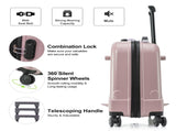 22 Inch Ride-on Suitcase for Kids & Teens, Toddler Travel Luggage with Seat, Spinner Wheels, Safety 16968074