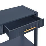 U_STYLE High-Quality Entryway Console Table with Vertical Stripe Drawers, Long Legs,Suitable for N711P190531V