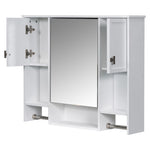 ZUN 35'' x 28'' Modern Wall Mounted Bathroom Storage Cabinet, Bathroom Wall Cabinet with Mirror, 20410048