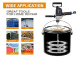 Drill Mixer Set with Spade Handle 1/2 inch Electric Corded Mixing Drill Machine 9A Motor Concrete T3177P305036