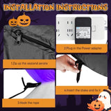 8.2 FT Cute Halloween Inflatables Pumpkin Archway Outdoor Decoration, Giant Blow up Yard Arch 37092327