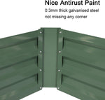 ZUN Raised Garden Bed Galvanized Planter Box Anti-Rust Coating for Flowers Vegetables W2181P154359