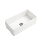 ZUN Inch White Farmhouse Sink Deep Apron Sink Undermount Farmhouse Kitchen Sink Single Farm Sink W928123621