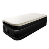 Twin Air Mattress with Built-in Pump, 18in Foam Topper Blow up Mattress, Quick Inflation/Deflation 48417832