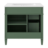 30'' Bathroom Vanity with Top Sink, Modern Bathroom Storage Cabinet with 2 Drawers and a Tip-out N710P206904F