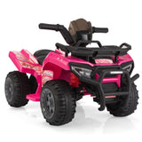 ZUN 6V Kids Ride-On ATV Car, Powered 4-Wheeler Quad w/ Music Horn USB MP3, 1.9 MPH Max Speed, Electric W2181P190017