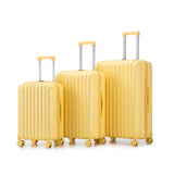 20"/24"/28" 3 pcs/set in ABS Spinner Wheel Luggage, Carry on Suitcase, with Cup Holder & USB Port & 02827536