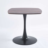 ZUN Special Dining Table,MDF Dining Table , Kitchen Table,Black AND WALNUT,exective desk W234P143407