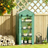 4 Tier Mini Small Greenhouse Green 17404091
