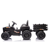 ZUN Ride on Tractor with Trailer,24V Battery Powered Electric Tractor Toy, 200w*2motor W1578P193900