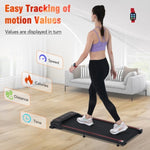 ZUN NEW Walking Pad Under Desk Treadmill for Home Office -2.5HP Walking Treadmill With Incline 0.5-4MPH MS312895AAB