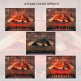 ZUN 33 inch Infrared Electric Fireplace withTrim kit Insert, Touch Panel Home Decor Heater, Smokeless W1769P252988