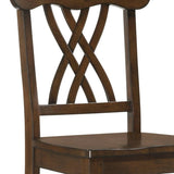 Walnut Cross Back Counter Height Stools B062P181307