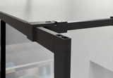Goodyo 34" X 72" Shower Door Walk-in Black Finish W122346711