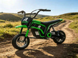 Green 24V 350W Electric Dirt Bike - Twist Grip Throttle up to 15 MPH Speed Limit Ideal for Ages 13 51782273