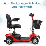 ZUN 4 Wheel Mobility Scooter for Seniors, Electric Power Wheelchair with Lights and Long Range Battery 38765024