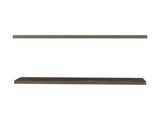 Floating Shelves 1.50" H, with 2 Shelf, Walnut B097P250908