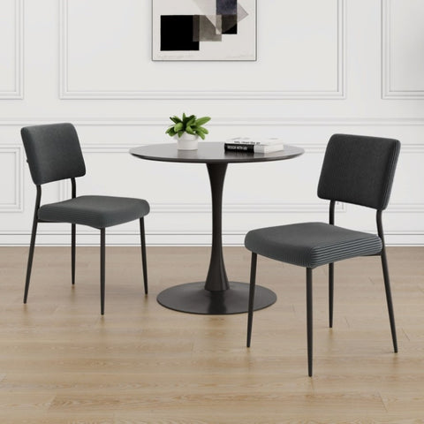 ZUN Modern grey simple velvet dining chair fabric upholstered chair Family bedroom stool back dressing, 76179067