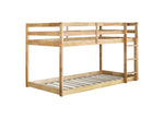 ZUN Solid Wooden , Solid Rubber Wooden Twin over Twin Loft Bed with Ladder ,Upper and Bottom Bed W504P191652