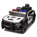 ZUN Licensed Dodge Charger,12v Kids ride on police car W/Parents Remote Control,anti-collision W1396P172631