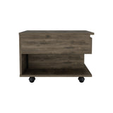Luanda Lift Top Coffee Table, Casters, One Shelf -Dark Brown B20091884